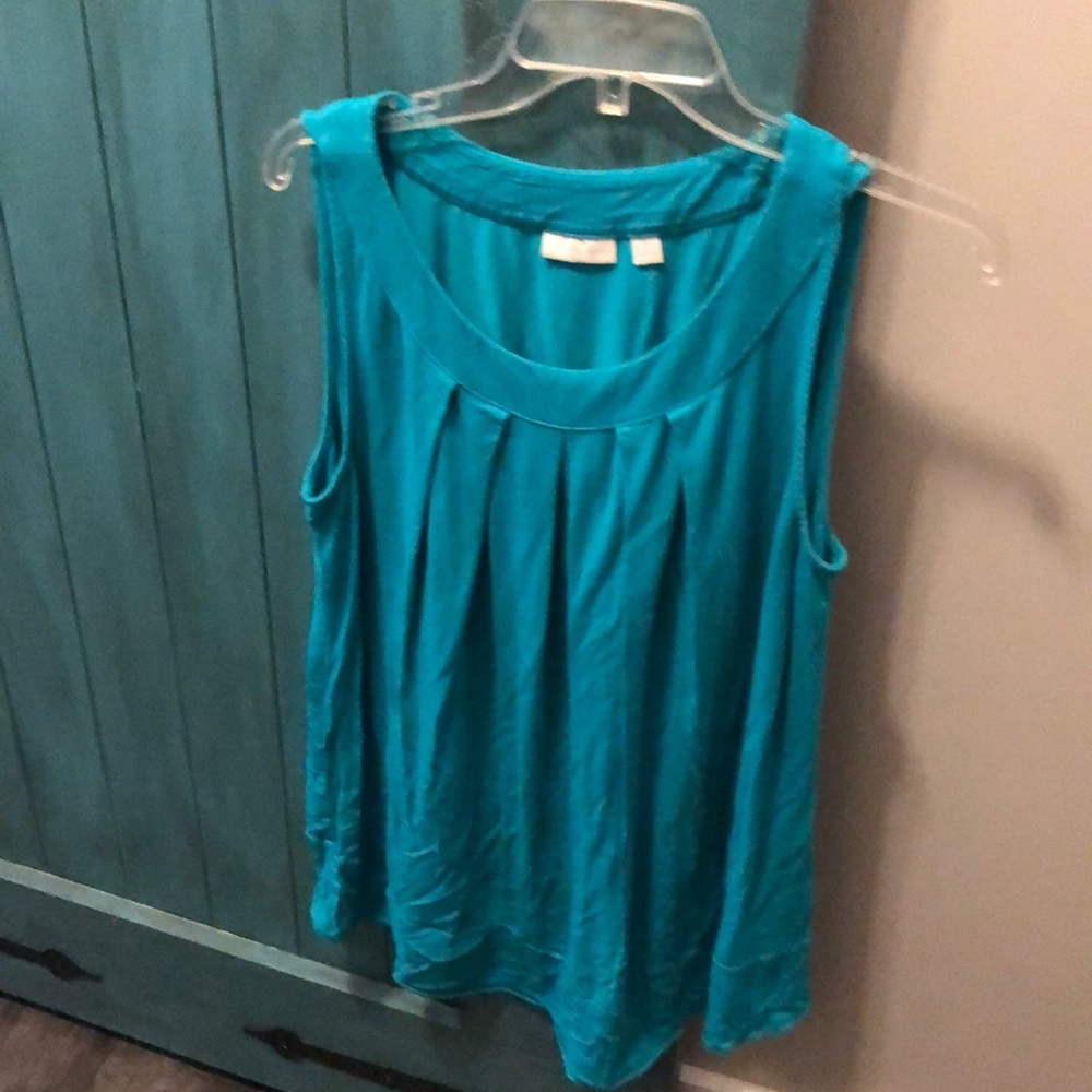 Teal stretchy tank